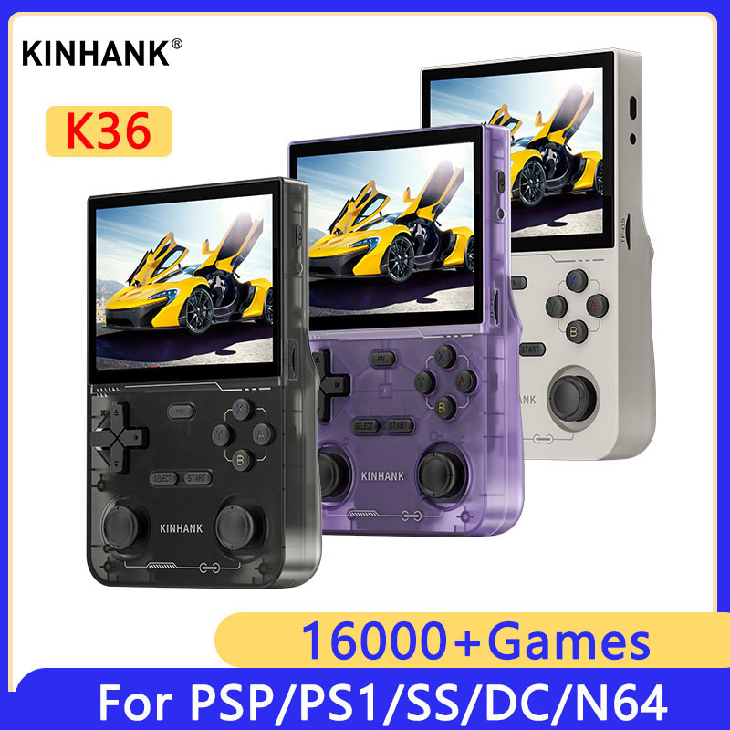 Gaming Console Handheld Retro - KINHANK K36 Consola de videojuegos portátil
