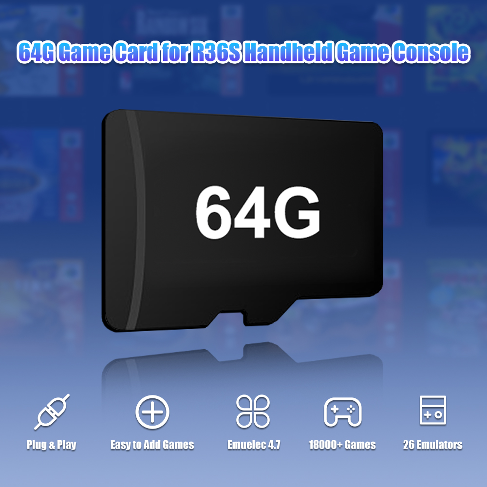 Tarjeta TF de juego de 64G par - Gaming Console Handheld Retro reseña y precio